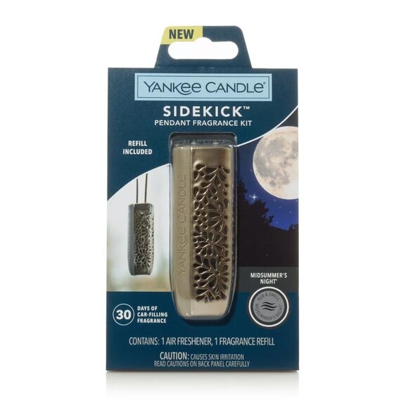 NWT Yankee Candle Sidekick Car Air Freshener Pendant Midsummer's Night - Picture 1 of 6
